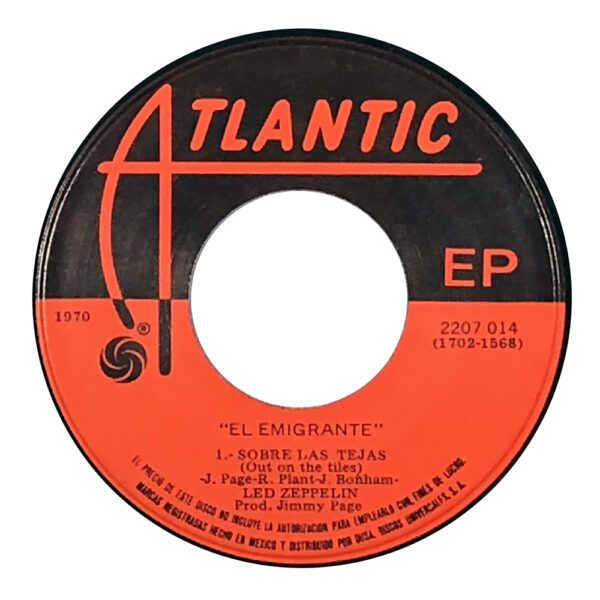 Single <br>Mexico (2207 014) <br>Immigrant Song/Tangerine/Out on the Tiles (#2) - Image 3