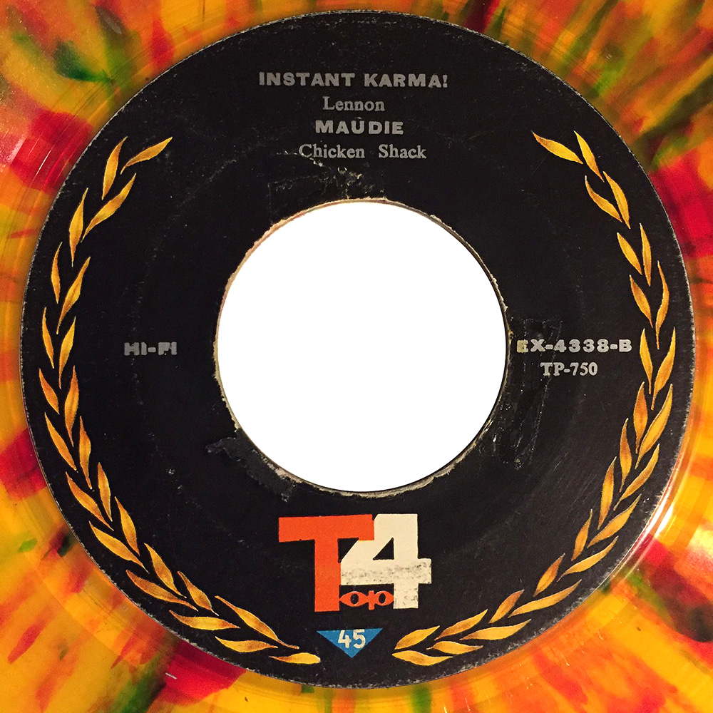 Single <br>Iran (EX-4338) <br>Whole Lotta Love / Instant Karma / Maudie (#2) - Image 4