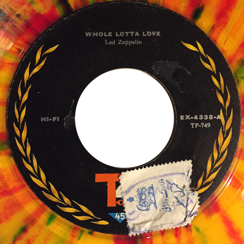 Single <br>Iran (EX-4338) <br>Whole Lotta Love / Instant Karma / Maudie (#2) - Image 3