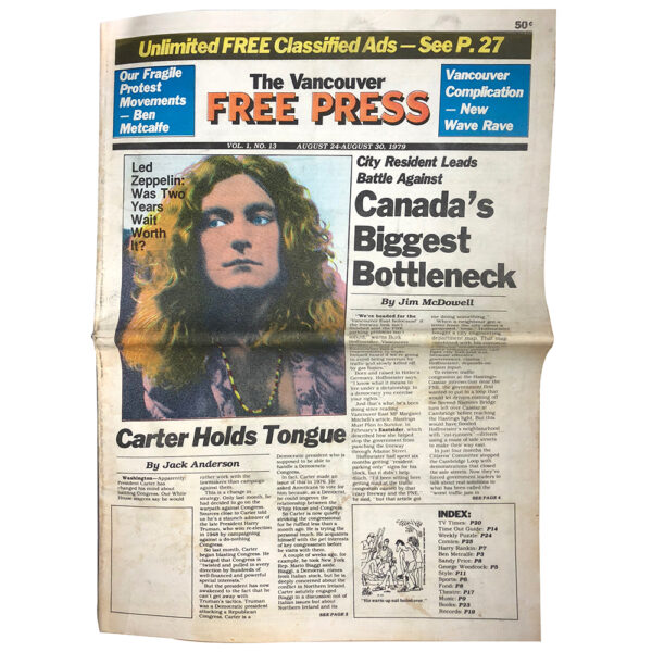 Magazine <br>The Vancouver Free Press (1979)