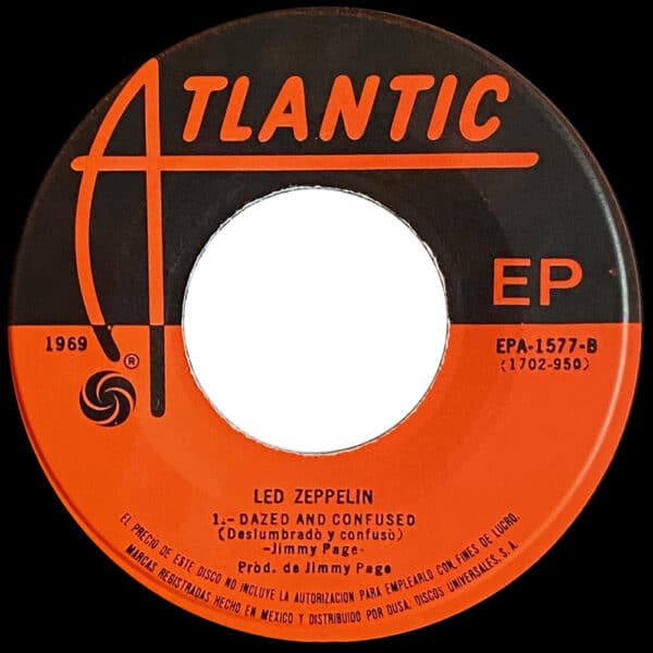 Single <br>Mexico (EPA-1577) <br>Good Times Bad Times / Communication Breakdown / Dazed and Confused - Image 4