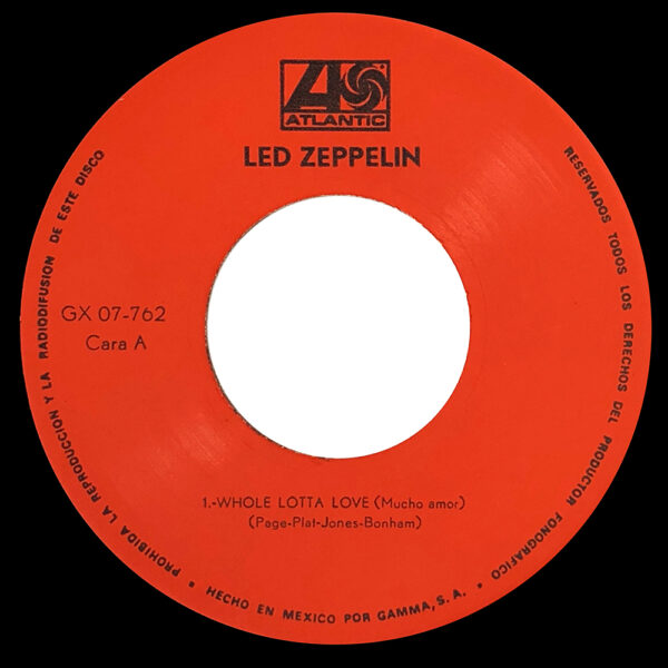 Single <br>Mexico (GX07-762) <br>Whole Lotta Love / Communication Breakdown / Immigrant Song (#1) - Image 4