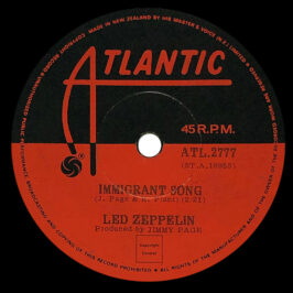 Single <br>New Zealand (ATL2777) <br>Immigrant Song/Hey, Hey What Can I Do