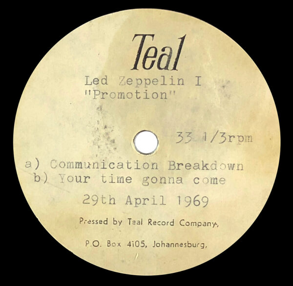 Single <br>South Africa (N/A) <br>Communication Breakdown / Your Time is Gonna Come (Acetate)