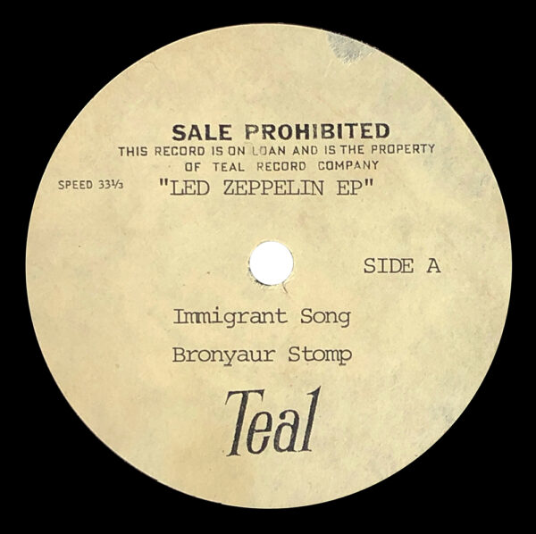 Single <br>South Africa (N/A) <br>Immigrant Song EP (Acetate)