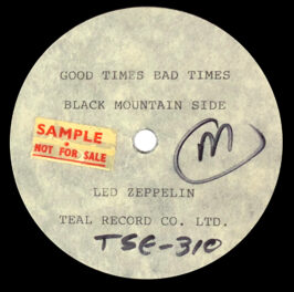 Single <br>South Africa (N/A) <br>Good Times Bad Times / Black Mountain Side (Acetate #1)