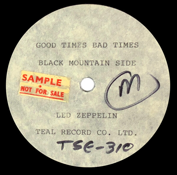 Single <br>South Africa (N/A) <br>Good Times Bad Times / Black Mountain Side (Acetate #1)