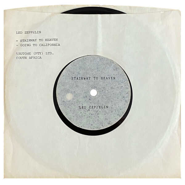 Single <br>South Africa (N/A) <br>Stairway To Heaven / Going To California (Acetate #2)