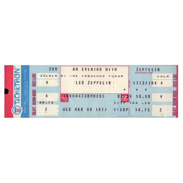 Concert Ticket 1977.06.21 Los Angeles, CA - Zepfan