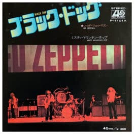 Single <br>Japan (P-1101A) <br>Black Dog / Misty Mountain Hop (#1)