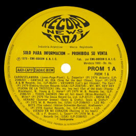 Single <br>Argentina (PROM1A) Carouselambra (Promo)