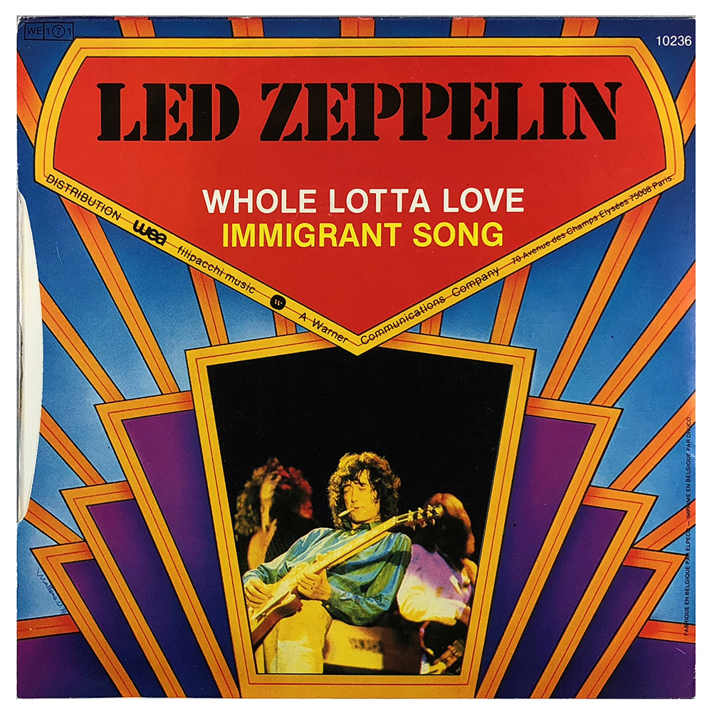 Single <br>France (ATL 10.236) <br>Whole Lotta Love / Immigrant Song - Image 2