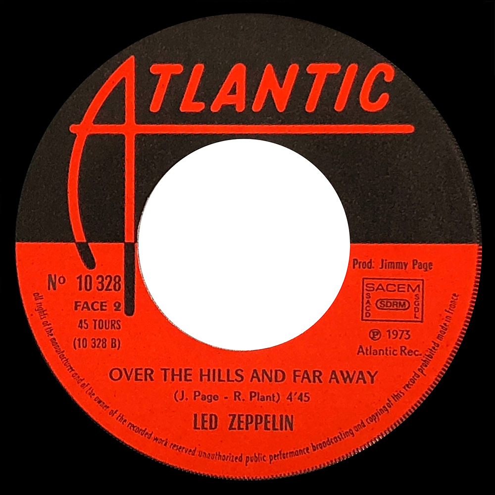Single <br>France (10 328) <br>Dancing Days / Over The Hills and Far Away - Image 4