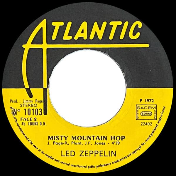 Single <br>France (10103) <br>Black Dog / Misty Mountain Hop (#2) - Image 4