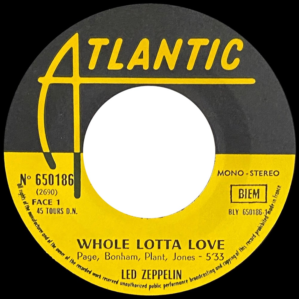 Single <br>France (650186) <br>Whole Lotta Love / Living Loving Maid (#1) - Image 3