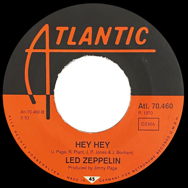 Single <br>Germany (ATL. 70.460) <br>Immigrant Song / Hey, Hey, What Can I Do (#3) - Image 4