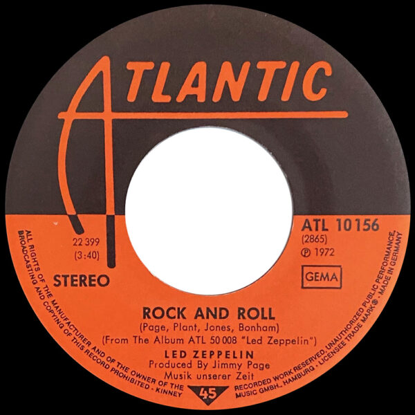 Single <br>Germany (ATL 10156) <br>Rock and Roll / Four Sticks (#1) - Image 4