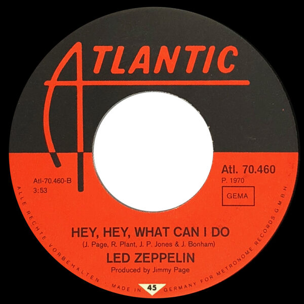 Single <br>Germany (ATL. 70.460) <br>Immigrant Song / Hey, Hey What Can I Do (#1) - Image 4