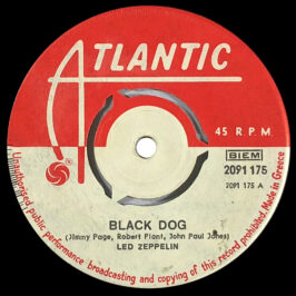 Single <br>Greece (2091 175) <br>Black Dog / Misty Mountain Hop (#2)