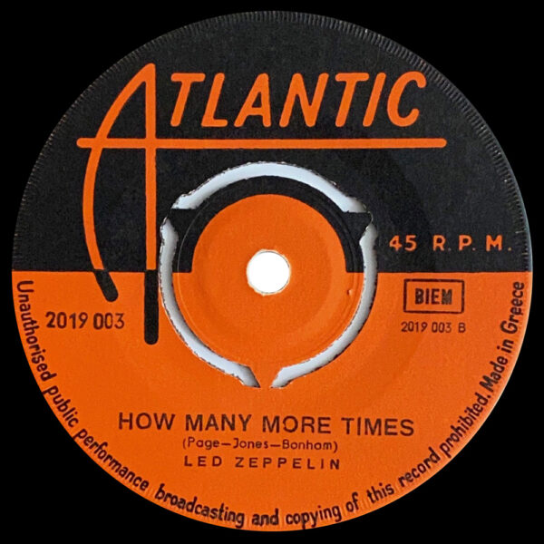 Single <br>Greece (2019 003) <br>Babe I'm Gonna Leave You / How Many More Times - Image 2