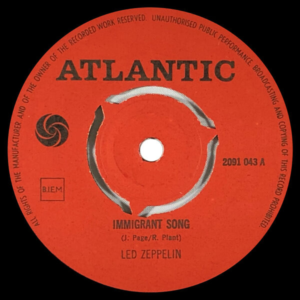 Single <br>Holland (2091 043) <br>Immigrant Song / Hey, Hey What Can I Do (#3) - Image 2