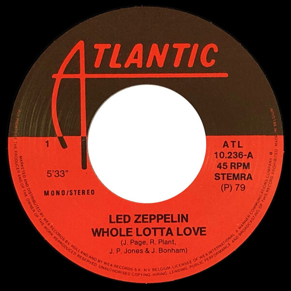 Single <br>Holland (ATL 10.236) <br>Whole Lotta Love / Immigrant Song - Image 4