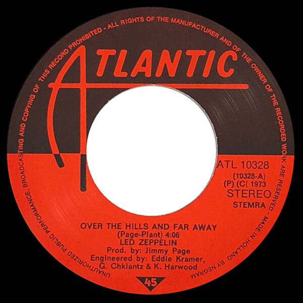 Single <br>Holland (ATL 10328) <br>Over The Hills and Far Away / Dancing Days - Image 3