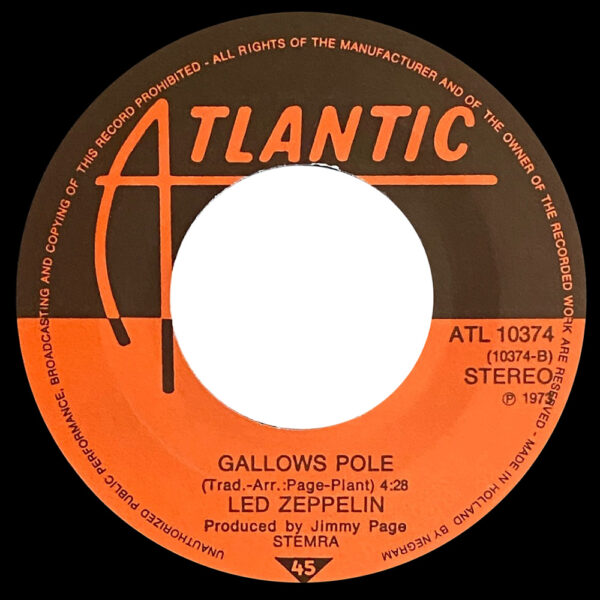 Single <br>Holland (ATL 10374) <br>D'yer Mak'er / Gallows Pole (#1) - Image 4