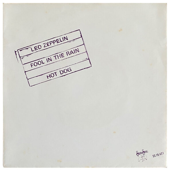 Single <br>Holland (SS 19.421) <br>Fool In The Rain / Hot Dog