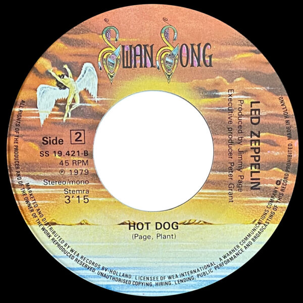 Single <br>Holland (SS 19.421) <br>Fool In The Rain / Hot Dog - Image 4