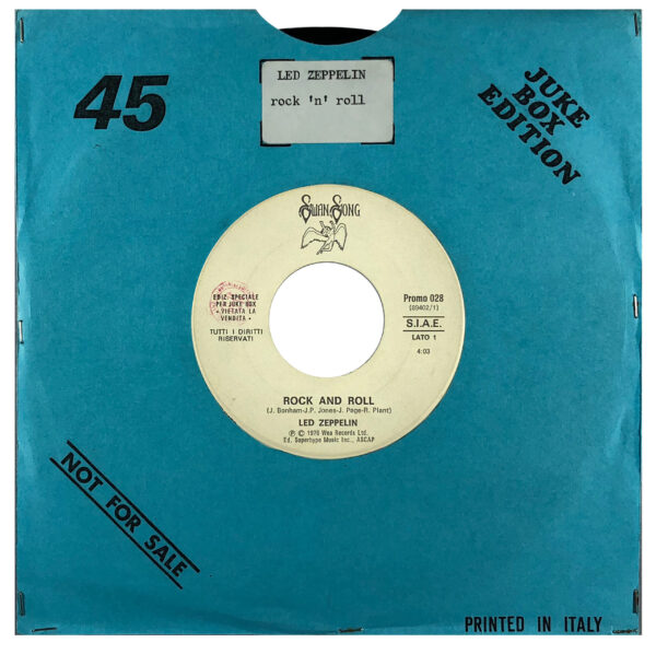 Single <br>Italy (Promo 028) <br>Rock and Roll / Disco Inferno (Promo #3)