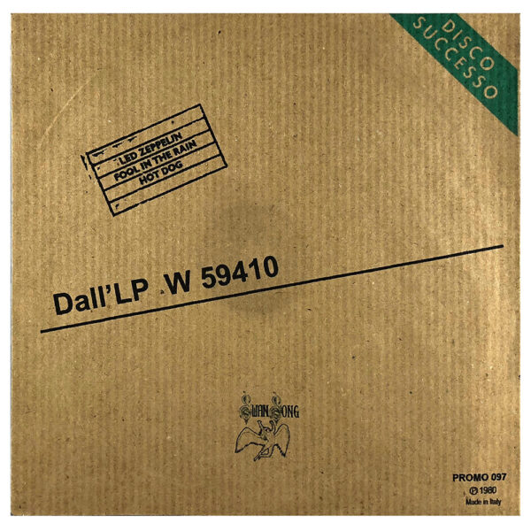 Single <br>Italy (Promo 097) <br>Fool In The Rain / Hot Dog (Promo #1)