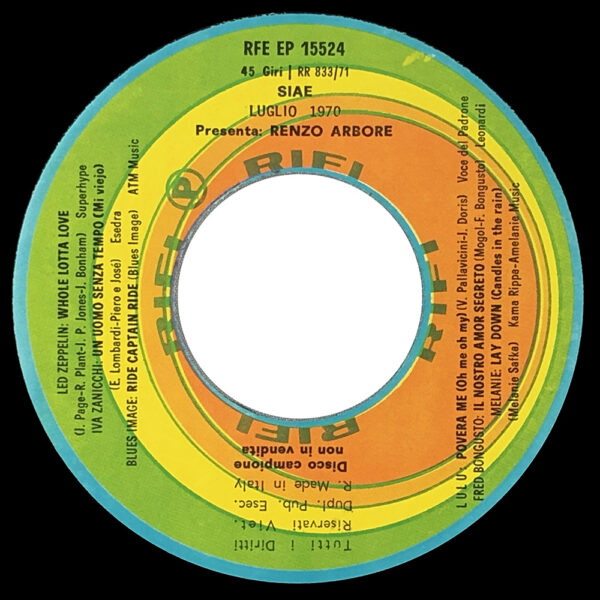Single <br>Italy (RFE15524) <br>Whole Lotta Love - Image 4