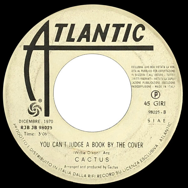 Single <br>Italy (RJB JB 98025) <br>Gallows Pole /  You Can't Judge a Book By The Cover (promo) - Image 2