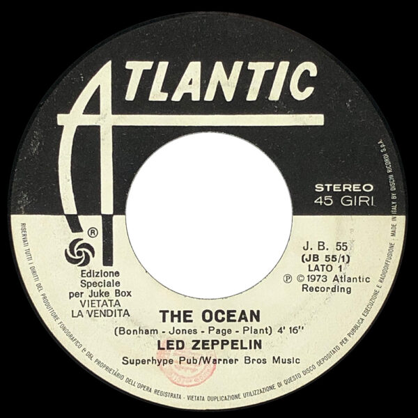 Single <br>Italy (J. B. 55) <br>The Ocean / Already Gone (Promo) - Image 2