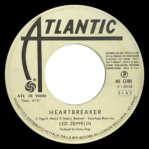 Single <br>Italy (ATL JB 98006) <br>Heartbreaker / Woodstock (Promo) - Image 3