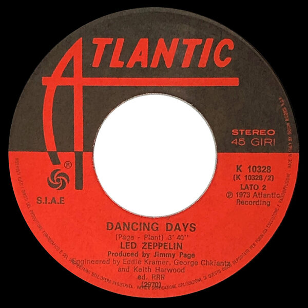Single <br>Italy (K 10328) <br>Over The Hills and Far Away / Dancing Days - Image 3