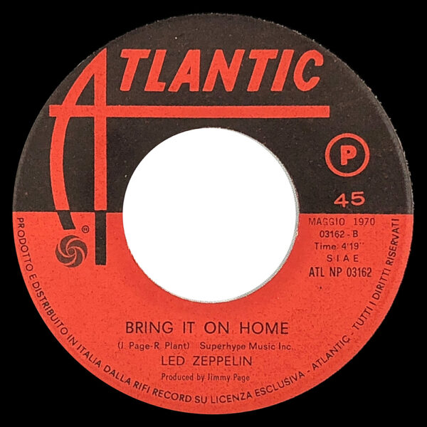 Single <br>Italy (ATL NP 03162) <br>Heartbreaker / Bring It On Home (#1) - Image 4
