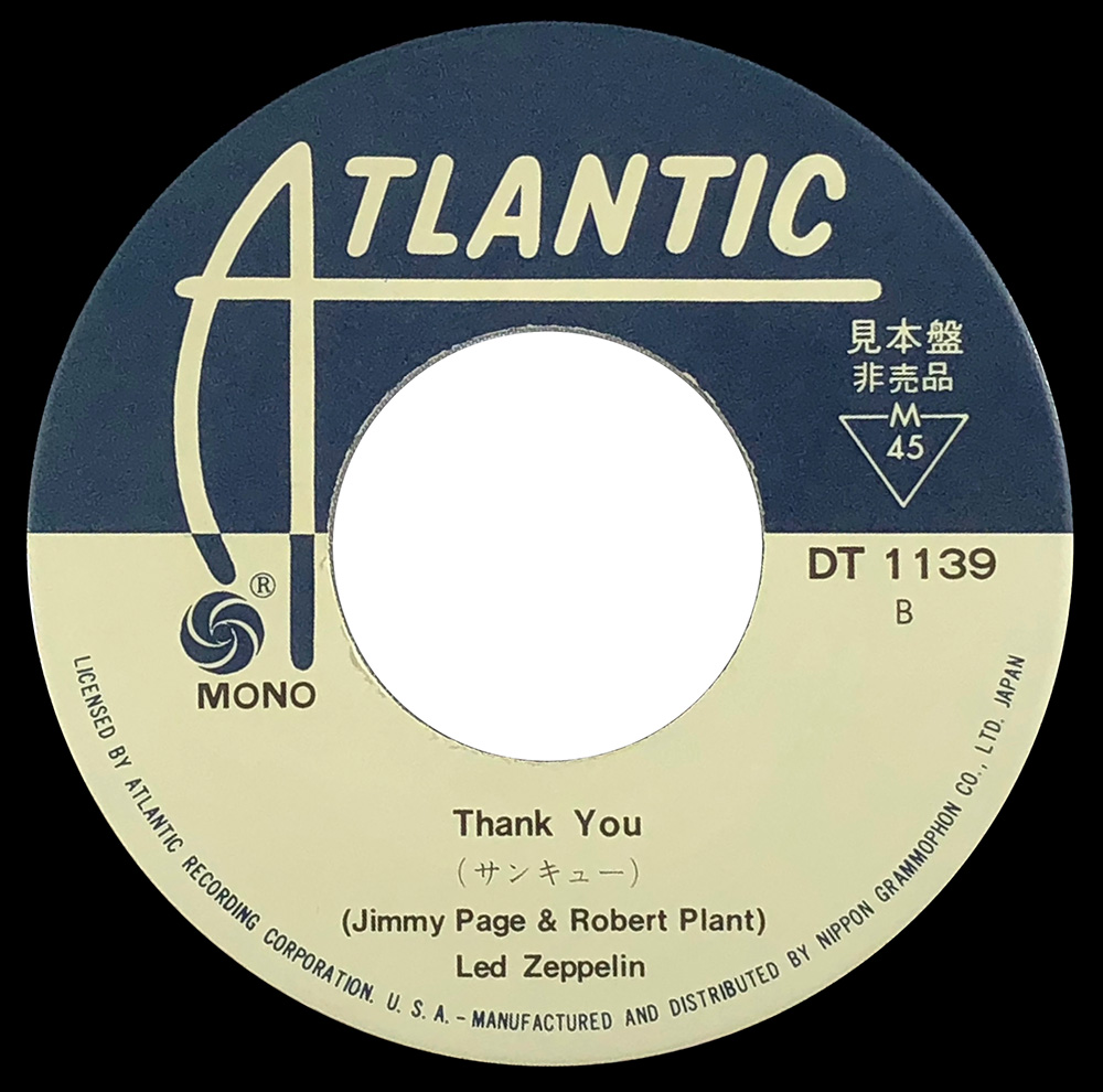 Single <br>Japan (DT 1139) <br>Whole Lotta Love / Thank You (Promo) - Image 3