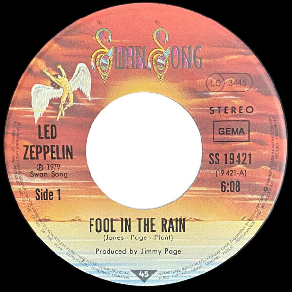 Single <br>Germany (SS19421) <br>Fool In Rain / Hot Dog - Image 3