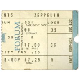 Concert Ticket <br>1973.05.31 <br>Los Angeles, CA