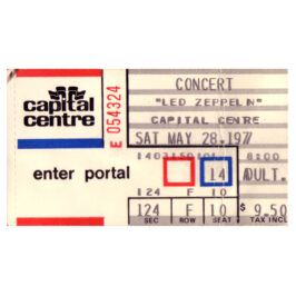 Concert Ticket <br>1977.05.28 <br>Landover, MD