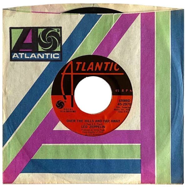 Single <br>USA (45-2970) <br>Over The Hills and Far Away / Dancing Days (#6)