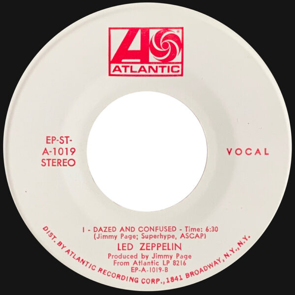 Single <br>USA (EP 1019) <br>Babe, I'm Gonna Leave You / Dazed & Confused, Stereo (Promo) - Image 3