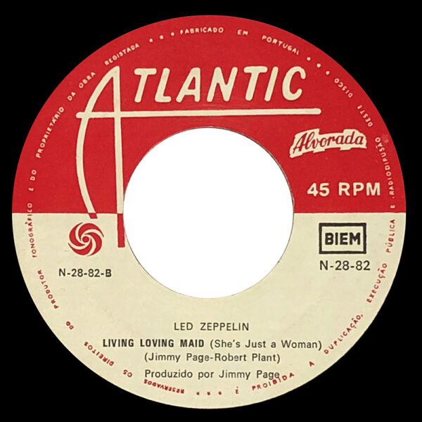 Single <br>Portugal (N-28-82) <br>Whole Lotta Love / Living Loving Maid (#8) - Image 3