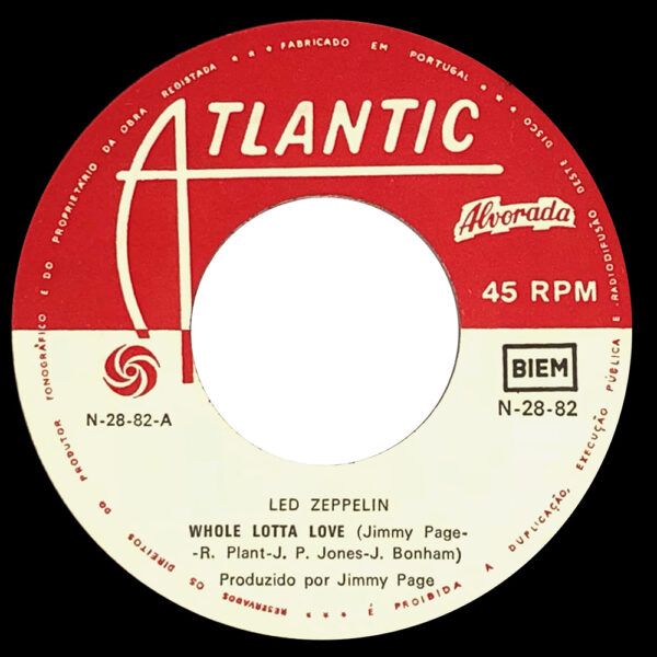 Single <br>Portugal (N-28-82) <br>Whole Lotta Love / Living Loving Maid (#8) - Image 4