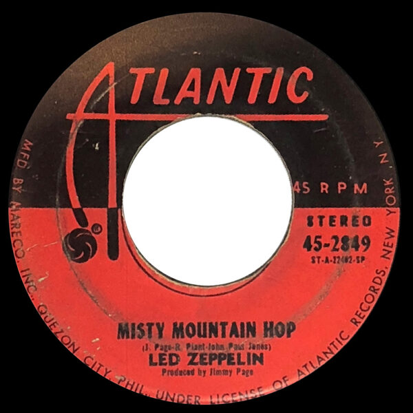 Single <br>Philippines (45-2849) <br>Black Dog / Misty Mountain Hop (#1) - Image 2