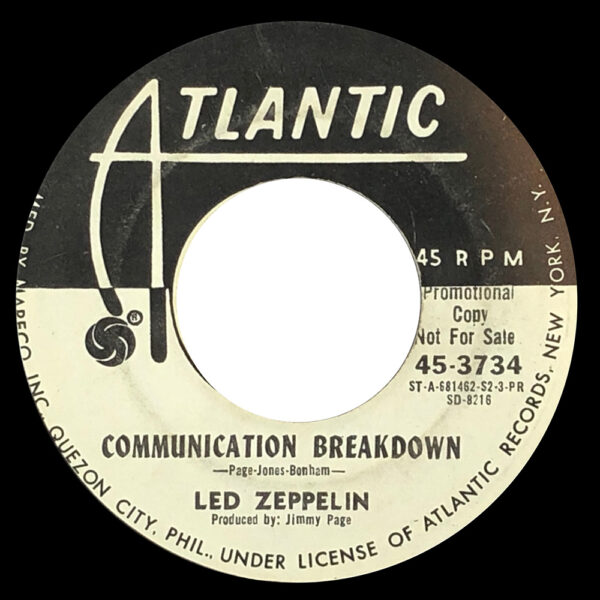 Single <br>Philippines (45-3734) <br>Good Times, Bad Times / Communication Breakdown (Promo) - Image 2