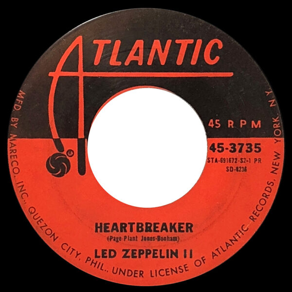 Single <br>Philippines (45-3735) <br>Heartbreaker / Ramble On (#1)