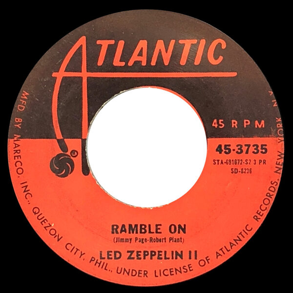 Single <br>Philippines (45-3735) <br>Heartbreaker / Ramble On (#1) - Image 2